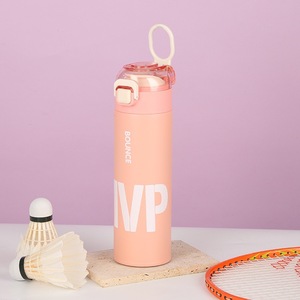 Stainless Steel 316 Modern Straight <b>Vacuum</b> Insulated Portable <b>Handheld</b> Drinking Cup with Lid and Rope Leak-Proof - Product Image 3