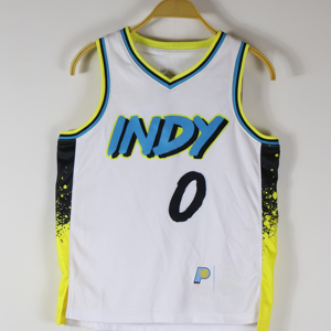 Trẻ em 'thành phố phiên bản bóng rổ jersey-vải thoáng khí thêu logo - Product Image 1