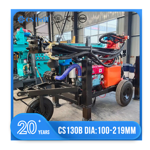 Foreuse rotative diesel CS130B pour forage de puits d'eau, profondeur maximale de 130 m, diamètre de forage de 140 à 325 mm, moteur principal, pompe, roulement - Product Image 1