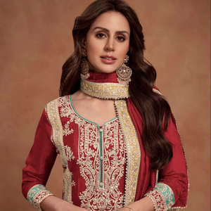 Véritable Simar Soie Designer Salwar Kameez au Prix de Gros Robe avec Dupatta Costume De Mariage Partywear Inde Produit En Vrac - Product Image 1