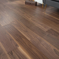 Revêtement de sol en noyer AB à trois couches, bois banderole américain, fabriqué en chine, usage domestique, mm