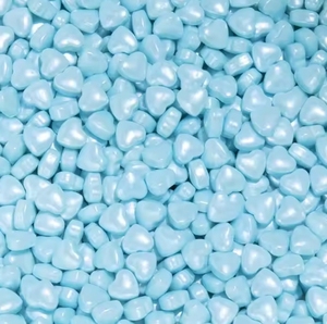 ส่วนประกอบของตกแต่งเบเกอรี่ลูกปัดหัวใจคู่น้ำตาลโรยสีชมพูม่วงหัวใจสีน้ำเงินสำหรับ<span class=keywords><strong>เค้ก</strong></span>วันวาเลนไทน์งานแต่งงาน - Product Image 2