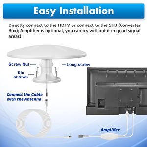 <span class=keywords><strong>Antenne</strong></span> TV numérique intelligente pour camping-car 4K, <span class=keywords><strong>antenne</strong></span> extérieure avec <span class=keywords><strong>amplificateur</strong></span>, étanche, réception omnidirectionnelle pour camping-car, <span class=keywords><strong>caravane</strong></span>, fourgon aménagé - Product Image 5