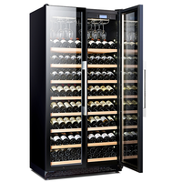Réfrigérateur à vin monotempérature écologique extensible, vitrine moderne en métal et verre pour spiritueux, idéal pour la maison, l'hôtel et le restaurant