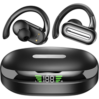 Écouteurs sans fil SP36 OWS intra-auriculaires, écouteurs sportifs à fixation auriculaire avec microphones à réduction de bruit pour la salle de sport et l'entraînement