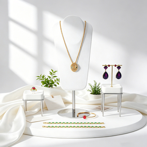 Metal Jewelry Display Stand Set Luxury <b>Ring</b> Bangle <b>Necklace</b> Holder Jewelry Shop Counter Display Props - Product Image 2