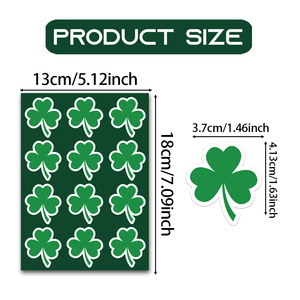 St. Patrick's Day <strong>Shamrock</strong> Clover Decal <strong>Party</strong> Gift Wrapping Decoration Wine Bottles <strong>Glasses</strong> Sticker for Irish Holiday - Product Image 6