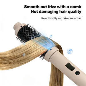 Styler électrique multifonctionnel rose, chauffe rapidement en 15 minutes, moteur AC, fer à friser et à lisser filaire - Product Image 4