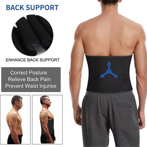 Ceinture de soutien à la taille pour hommes Corset Sauna Bandes de sueur Ceinture amincissante pour le ventre Ceinture de fitness pour la gymnastique - Product Image 2