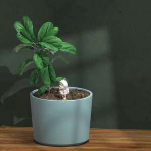 Jardinières Olla en <span class=keywords><strong>terre</strong></span> <span class=keywords><strong>cuite</strong></span> personnalisées, décor de jardin, forme d'astronaute, avec couvercle, auto-arrosantes, en céramique semi-émaillée - Product Image 5