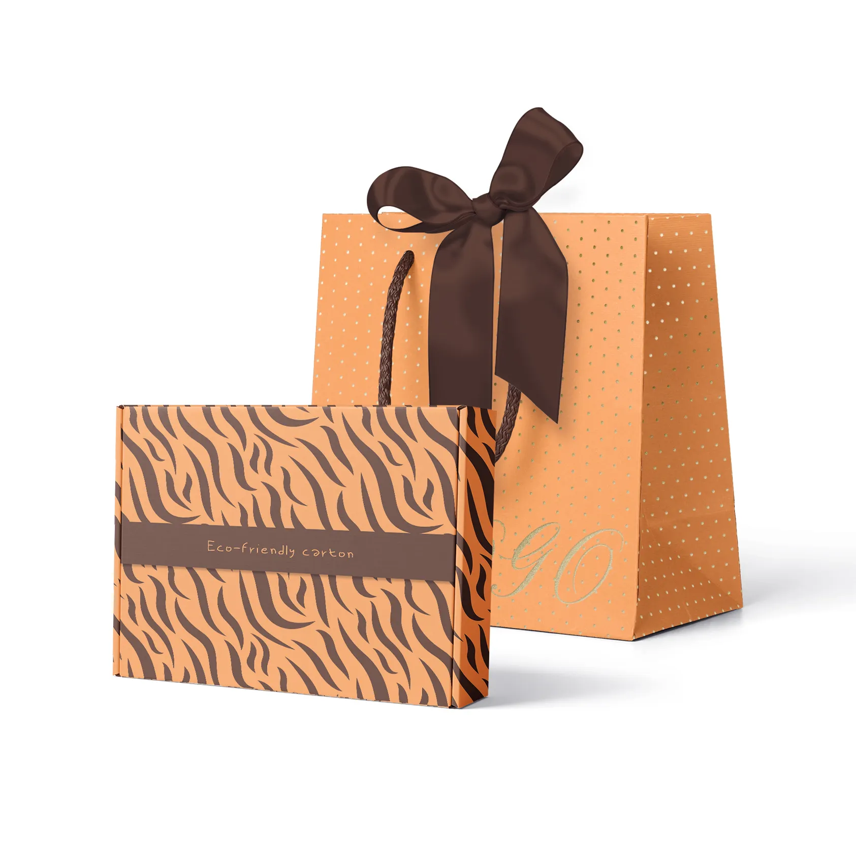 Luxus-Custom-Geneschenk-Versandtasche aus Karton Versandbox Verpackung aus wellpappe Kartonbox mit Papiertasche für Geschenk recycelbar