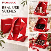 Boîte cadeau à fermeture magnétique personnalisée HONPAK, emballage rigide pliable pour cosmétiques, électronique et présentation de produits de luxe