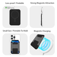 Funda Magnética de Cuero Elástica de Lujo con Carga Inalámbrica, Certificación MFi para iOS, Función Find My y Navegación GPS, Varios Colores, Gran Venta
