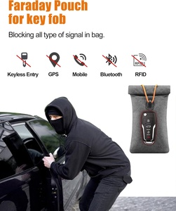 EMF Faraday sac GPS téléphone Signal blocage sac <span class=keywords><strong>RFID</strong></span> bouclier <span class=keywords><strong>pochette</strong></span> téléphone portable Protection de la vie privée <span class=keywords><strong>clé</strong></span> de <span class=keywords><strong>voiture</strong></span> <span class=keywords><strong>Anti</strong></span> suivi <span class=keywords><strong>Anti</strong></span> espionnage - Product Image 2