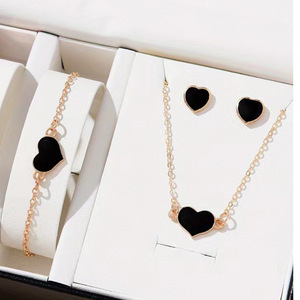 Moda Love <span class=keywords><strong>collana</strong></span> <span class=keywords><strong>farfalla</strong></span> Set lega olio di gocciolamento Multi colore <span class=keywords><strong>collana</strong></span> da donna all'ingrosso negozio di gioielli all'ingrosso N23039 - Product Image 4