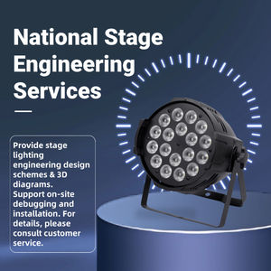 Lampe <span class=keywords><strong>de</strong></span> teinture 18 LED RGBW avec corps en aluminium <span class=keywords><strong>de</strong></span> contrôle DMX512, théâtre/spectacles amateurs et communautaires - Product Image 5