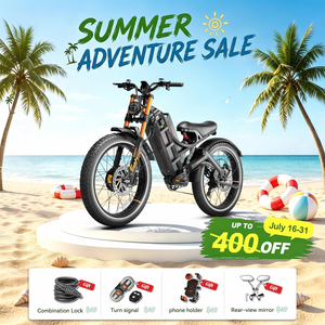 จักรยานไฟฟ้า 2026 eAhora Juliet Romeo Pro 3 ระยะทาง 300 ไมล์ แบตเตอรี่ 60V 80Ah จักรยานไฟฟ้าระยะไกล มอเตอร์คู่ สำหรับผู้ใหญ่ - Product Image 6