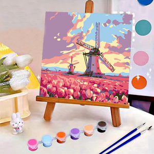 All'ingrosso stile semplice fatto a mano colori <span class=keywords><strong>acrilici</strong></span> fai da te scenografia <span class=keywords><strong>con</strong></span> Kit di numeri 20x20 <span class=keywords><strong>con</strong></span> cornice - Product Image 5