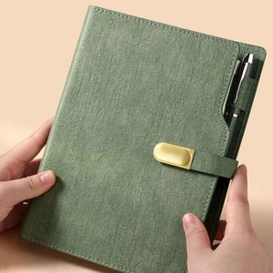 Agenda de Lujo con Tapa Dura, Hojas Sueltas, Magnética, A5, Diario con Logotipo Personalizado, Cuero PU, Encuadernación Cosida, 100 Hojas - Product Image 1