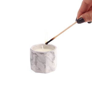 Luxury Wedding <strong>Candle</strong> Favors Marbled Ceramic with Custom Logo | Eco-Soy &amp; Sandalwood | Hotel/Event Bulk Orders &amp; Festival Gifts - Product Image 1