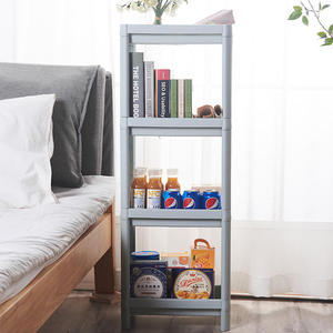 Estante Esquinero de Plástico Extraíble con Ruedas para Almacenamiento en Sala de Estar, Baño o <span class=keywords><strong>Cocina</strong></span> - Product Image 4