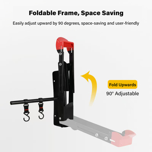 Ajustable 180° °   Support <span class=keywords><strong>mural</strong></span> rotatif pour <span class=keywords><strong>vélo</strong></span>, support télescopique pour le rangement des vélos, support d'intérieur pour économiser de l'espace avec crochets - Product Image 5