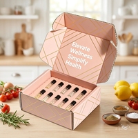Boîtes de parfums et de cosmétiques écologiques pour soins de la peau, impression de logo en relief, boîtes d'expédition en papier kraft blanc