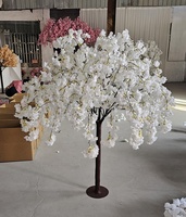 Arbre à fleurs artificiel en cerisier blanc pleurant pour centre de table de mariage, centre de table de mariage de qualité supérieure