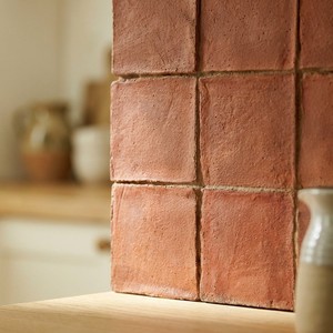 Piastrelle in Ceramica Chroma Corail 10x10, Piastrelle Rosse in Terracotta per Pavimenti e Pareti - Product Image 5