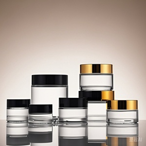 5ml 10ml 15ml 20ml 30ml 50ml 60ml 100ml Clear Glass Body Cream <b>Jar</b> <b>Empty</b> Gold Aluminum Lids Cosmetic Face Cream <b>Jars</b> - Product Image 3