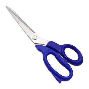 Ciseaux de tailleur en acier inoxydable 115 mm avec manche bleu, outil de coupe de tissu - Product Image 2