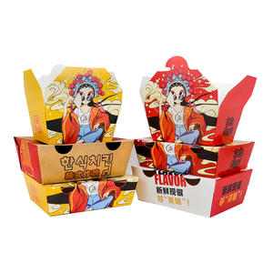 กล่องกระดาษบรรจุอาหารแบบพับได้กล่องของขวัญสุดหรูทำด้วยมือชิปไก่ทอดดีไซน์ลายนูนออกแบบได้ตามต้องการ - Product Image 5