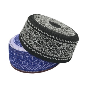 Grosir Pabrik pakaian sehari-hari topi katun pria rajut crochet beanie agama Muslim doa topi islam kufi