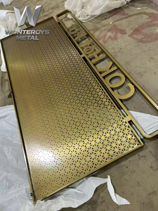 Panel Divisor <span class=keywords><strong>de</strong></span> Espacios Personalizable <span class=keywords><strong>de</strong></span> Acero Inoxidable 304 201 <span class=keywords><strong>de</strong></span> Alta Calidad, Diseño <span class=keywords><strong>de</strong></span> Panel Cortado con Láser para Bar, Diner, Bistro, Grill - Product Image 3