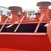 Machine minière Hongxing, séparateur de minerais, cellule de flottation SF0.7, 0.3-0.9t/h, moteur en acier, utilisée pour le traitement des minerais
