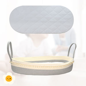 Cesta Cambiador de Bebé Plegable y Lavable Nuohui con Certificación CPC, 100% Algodón, Base de Espuma, Cubierta Impermeable Orgánica, 76x40x13cm - Product Image 2