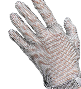 Guante de seguridad de malla metálica flexible de acero inoxidable 304, resistente a cortes, nivel 9 de ANSI/ISEA, de alta resistencia a la tracción - Product Image 4