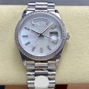 Drioshipping mechanical watch with diamonds stainless steel European and American men's <b>digital</b> dial <b>calendar</b> watch fashiontrend - Product Image 1