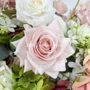 ดอกกุหลาบประดิษฐ์จากผ้าไหมเหมือนจริง น้ำหนักเบา ทำมือ สำหรับตกแต่งงานแต่งงานสมัยใหม่ ใช้เป็นฉากหลังหรือจัดวางเป็นลูกบอลดอกไม้ ขายส่ง - Product Image 3