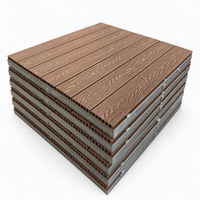 Plancher en WPC sur mesure réglable en hauteur pour villa, jardin, cour, écologique, imperméable, moderne, terrasse extérieure