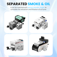 Ingani Extracteur de fumée DTF à 2/3 têtes avec purificateur d'air, collecteur d'huile et système de filtre pour impression DTF et four de polymérisation
