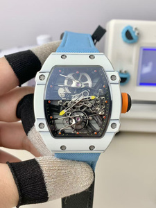 Cao cấp sang trọng tự động cơ khí đồng hồ sợi carbon trường hợp nylon ban nhạc sáng quay số Rỗng trong suốt Thiết kế thời Trang Hip Hop - Product Image 2