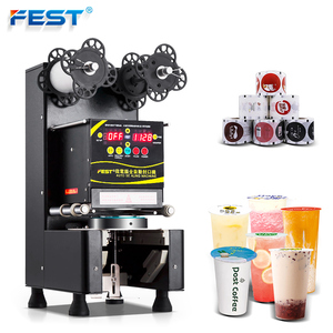 FEST CE Boba Milk Tea Equipment Automatic <strong>Communion</strong> Small Milk Tea <strong>Cup</strong> Juice and Sealing Machine Best for Plastic Custom <strong>Cups</strong> - Product Image 1