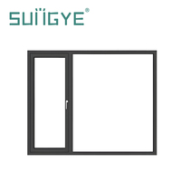 SUNGYE Vente Chaude Porte Battante en Alliage d'Aluminium à Ouverture Vers l'Extérieur, Design Moderne, Insonorisée, Anti-Ouragan, Sécurité Renforcée, Verre Trempé