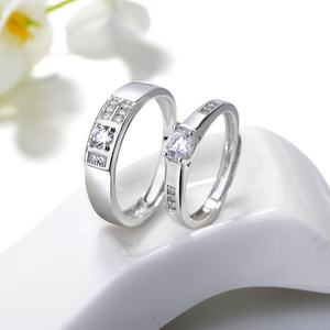 Hotsale 925 Sterling Silver <b>Couple</b> <b>Rings</b> - Product Image 4