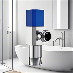 Bán buôn 90 độ dày hộ gia đình nhà vệ sinh chuyển đổi góc van đồng loại hình vuông Chrome nước dừng tam giác van - Product Image 1