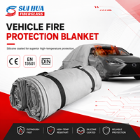 Couverture anti-feu en silicone haute résistance pour véhicules électriques, pour la sécurité au stationnement et les interventions d'urgence
