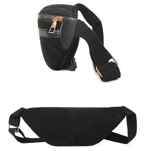Sac <span class=keywords><strong>banane</strong></span> classique en velours côtelé WAALUU avec logo personnalisé, grand sac <span class=keywords><strong>banane</strong></span> <span class=keywords><strong>vintage</strong></span> pour femme - Product Image 5
