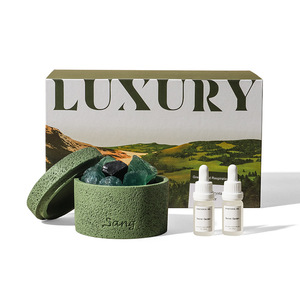 Diffuseur d'huiles essentielles en pierres de cristal naturelles de toundra islandaise, sans flamme, coffret cadeau, personnalisation possible, désodorisant d'ambiance - Product Image 5