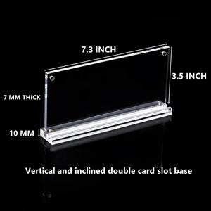 Custom Acrylic Display Frame Dollar Bill Banknotes Ticket Photo Storage <b>Protector</b> Easy Assembly Customized Logo for Desk/Home - Product Image 2